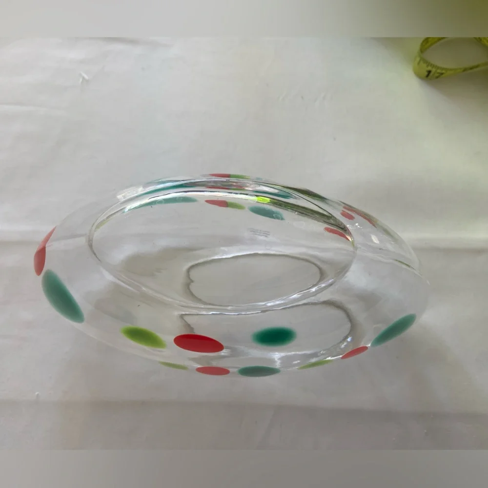 Crate & Barrel hand blown vase